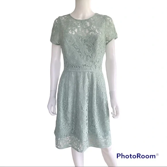 J Crew Alisa Dress in Dusty Shale Size 10 - Picture 4 of 16